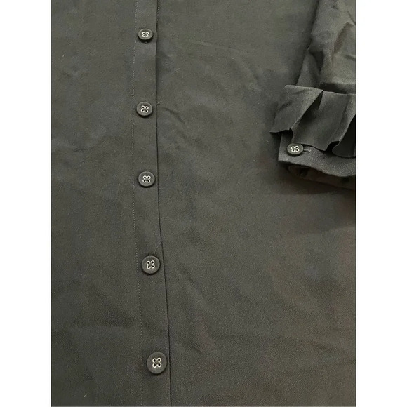 Banana Republic Ruffle-Cuff Button-Back Dress Sz4 - Picture 13 of 14